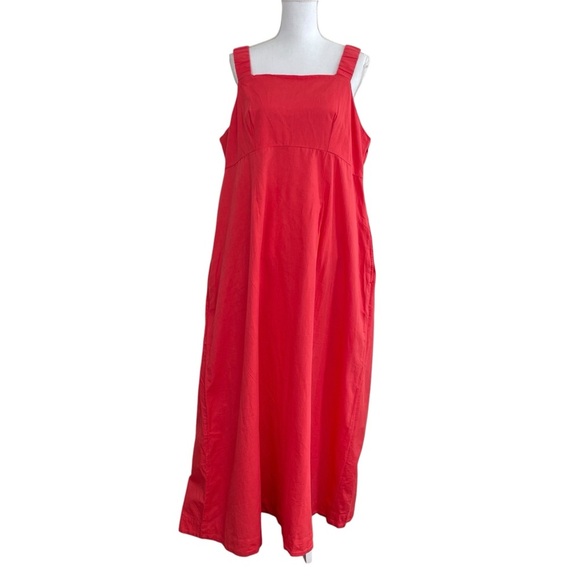 Pact NEW Canopy Linen Blend Tank Dress Red Size XXXLarge - Picture 3 of 12